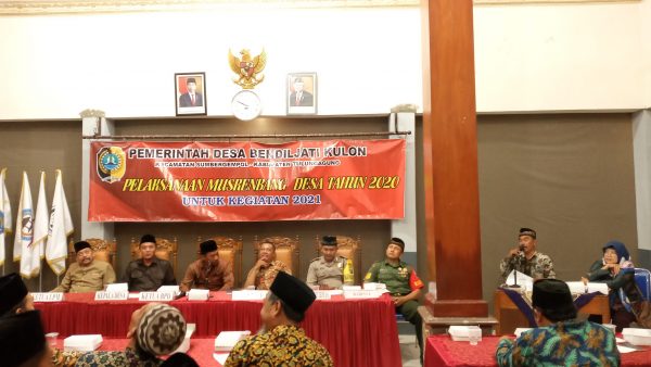 Musyawarah Musrenbang Desa Bendiljati Kulon Tahun 2020